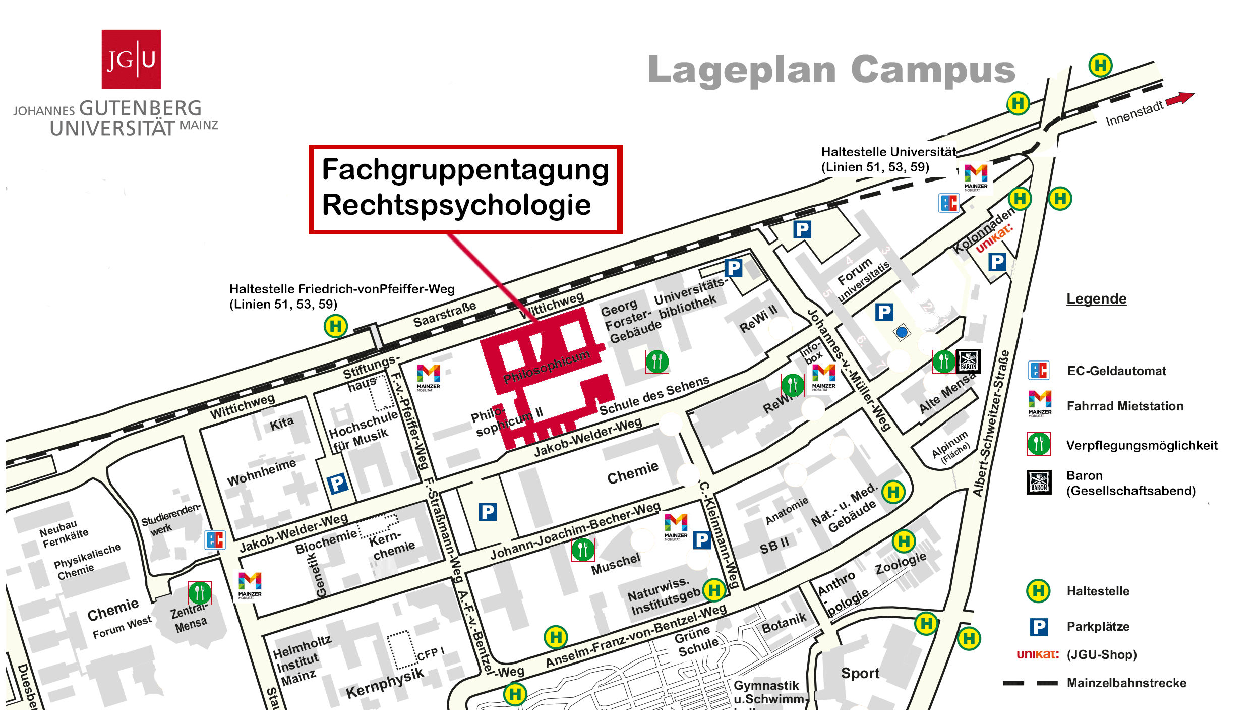 Campusplan der JGU